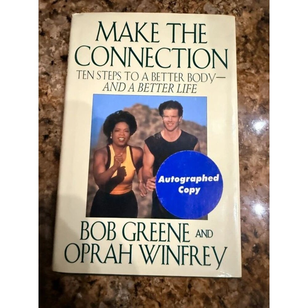 Signed Bob Greene Make the Connection Oprah Winfrey Hardcover Autographed Copy